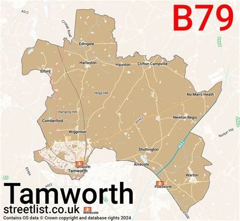 All Postcodes in the B79 Postcode District .
